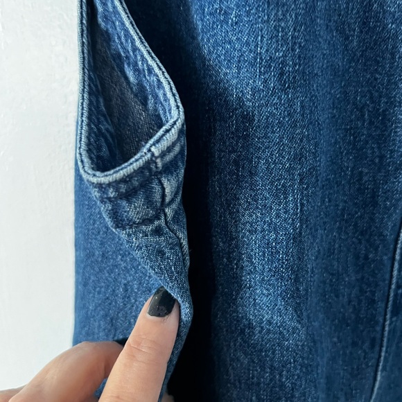 Vintage Denim Button-Up Vest Dress - Picture 13 of 14